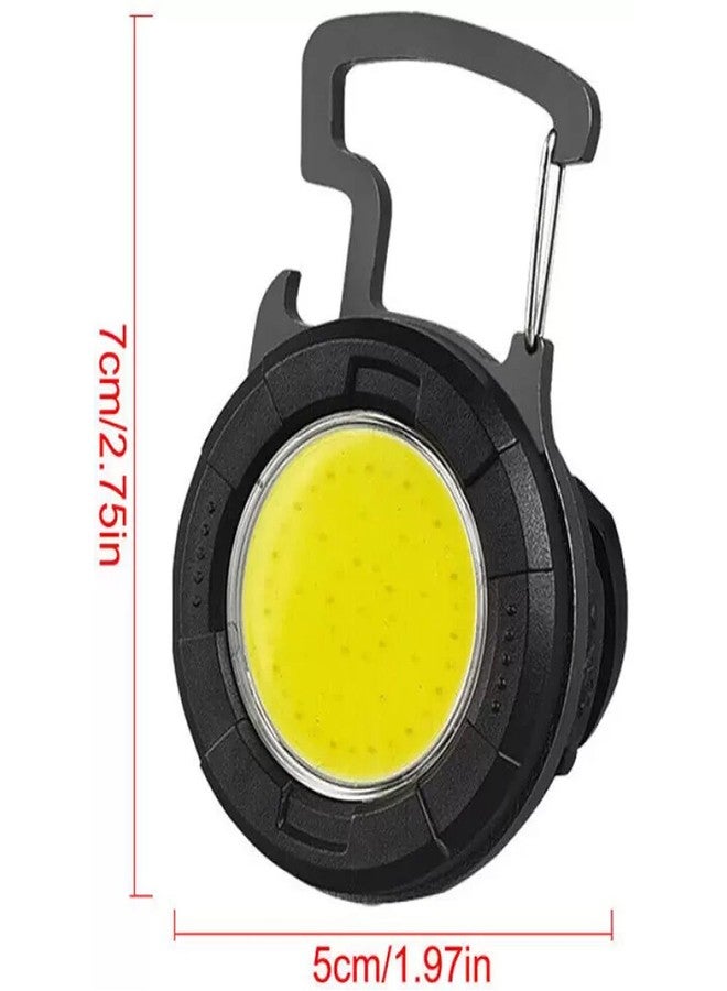 ECOSKY مصباح يدوي صغير من إيكوسكاي بتقنية LED COB، بقوة 800 لومن، قابل لإعادة الشحن، مزود بسلسلة مفاتيح، وأربعة أوضاع إضاءة، مصباح جيب محمول بقاعدة مغناطيسية، مناسب للمشي والتخييم والإضاءة في حالات الطوارئ. - Image 2